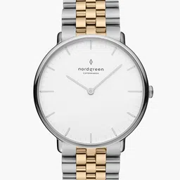 Nordgreen Unisex White Printed Dial & Multicoloured Stainless Steel Bracelet Style Straps Analogue Watch-24