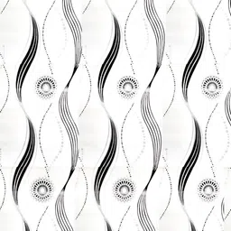 Asian royal White & Black Abstract Self Adhesive Heat Resistant Waterproof Wall Sticker-image-39