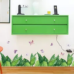 Asian royal Green & Off-White Printed Self-Adhesive Wall Sicker-image-9