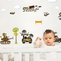 Asian royal Brown Printed Self-Adhesive Wall Sticker-image-36