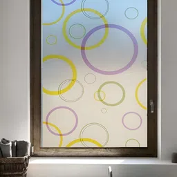 Jaamso Royals Yellow & Transpherent Printed Self Adhesive Window Sticker-28