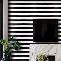 Univocean White & Black 3D Printed Self Adhesive Wall Sticker-42