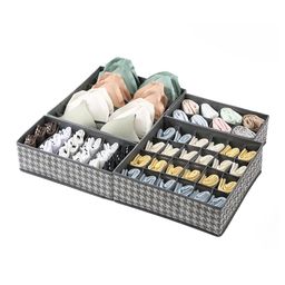 HOUSE OF QUIRK Grey 4 Pieces Printed Foldable Organisers-image-55