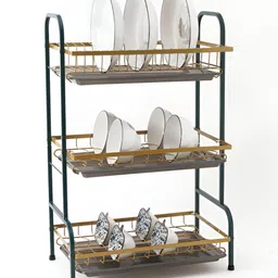 UMAI Green & Yellow Multi-Utility 3-LayerBowl Organisers image 4