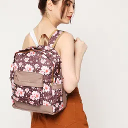 CRAYTON Floral Printed Backpack with Compression Straps-38