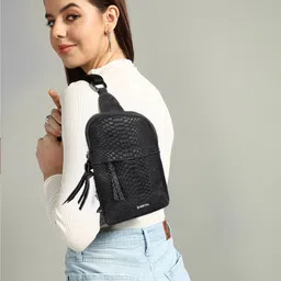 Sassora Women Graphic Embellished Backpack with Compression Straps-15
