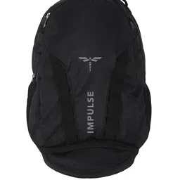 Impulse Unisex Brand Logo Printed Ergonomic 16 Inch Backpack with Compression Straps-16