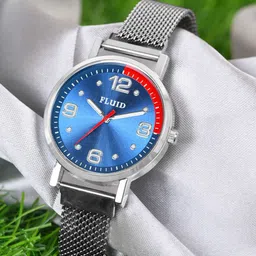 FLUID Women Textured Bracelet Style Straps Analogue Watch FLWatch23-023-SL02-image-73