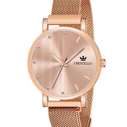 CRESTELLO Women Pink Bracelet Style Straps Analogue Watch CR-RG103PNK-RGCH-image-82