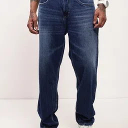 SHOWOFF Men Comfort Straight Fit Low-Rise Heavy Fade Acid Wash Stretchable Jeans-image-12