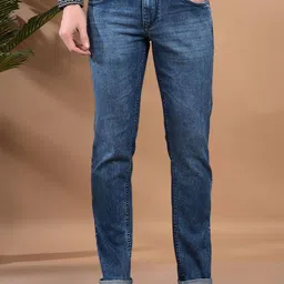 Canary London Men Smart Skinny Fit Low-Rise Light Fade Printed Stretchable Jeans-image-21