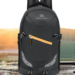 Dezire Crafts Unisex Grey Backpack with Reflective Strip-image-87