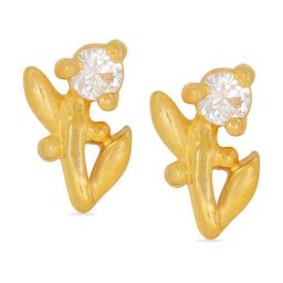 BHIMA Jewels 22K Hallmark 916 Purity Yellow Gold Single Stone Stud-image-24