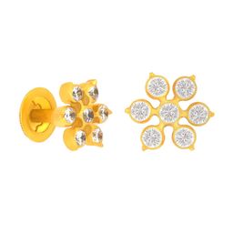BHIMA 22KT Gold Studs Earrings-2.99gm-image-48
