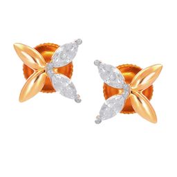 BHIMA Jewels 22K Hallmark 916 Purity Yellow Gold Floral Stone Stud-image-85