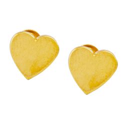 BHIMA 22K Hallmark 916 Purity Yellow Gold Heart Design Stud-image-68