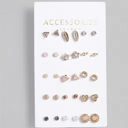Accessorize London Women 15-Pack Quirky Studs-21