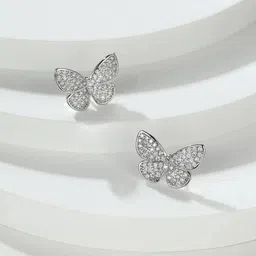VAGHBHATT Silver Plated Studs Earrings-15