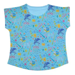 Harry Potter by Wear Your Mind Blue & Pink Harry Potter Print Top-image-35