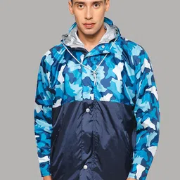 THE CLOWNFISH Waterproof Double Coating Reversible Rain Jacket-image-11