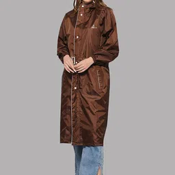 THE CLOWNFISH Waterproof Polyester Double Coating Reversible Rain Jacket with Hood-image-80
