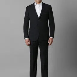 Louis Philippe Men Slim Fit Single-Breasted Two-Piece Formal Suit-image-21