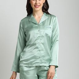 DRAPE IN VOGUE Women Green Night suit DS102-image-79