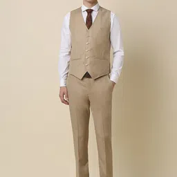 Allen Solly Slim-Fit Single-Breasted Three-Piece Formal Suit-picture-19