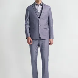 Arrow Tailored Regular Fit Single-Breasted Three-Piece Formal Suit-32