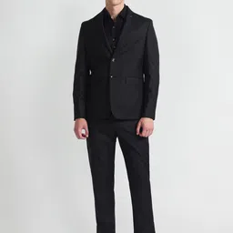 Arrow Tailored Regular Fit Single-Breasted 1851 Three-Piece Formal Suit-image-43