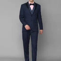 Louis Philippe Men Single Breasted Three Piece Formal Suit-image-45