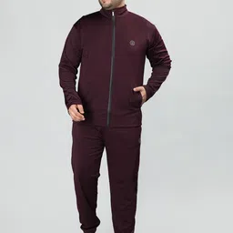 CHKOKKO Plus Size Mock Collar Zipper Sports Gym Tracksuit-picture-37