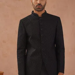 KALPRAAG Self Design Single Breasted Bandhgala-image-91