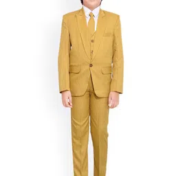 BAESD Boys 4 Pieces Single-breasted Party Suit Set-image-15