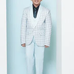 Aj DEZInES Boys Checked Five Piece CottonParty Suits-image-93