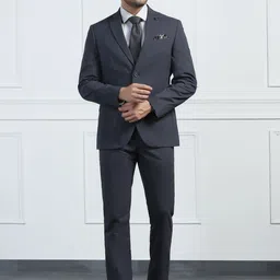 Blackberrys Men Slim-Fit Single-Breasted Two-Piece Formal Suit-image-79