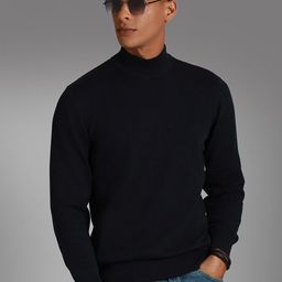 High Star Turtle Neck Long Sleeves Cotton Pullover Sweater-image-92