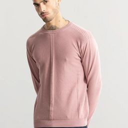 Snitch Brown Hooded Pure Cotton Pullover Sweater-image-28
