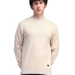 Flying Machine Men Pure Cotton Round Neck Pullover-image-35
