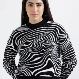 ELLE Abstract Printed Pullover-picture-24