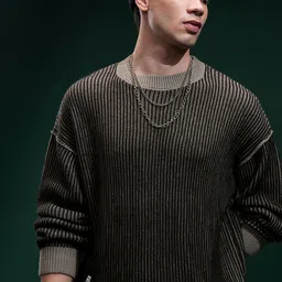 HIGHLANDER Men Self Design Round Neck Pullover-image-44