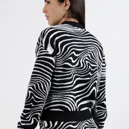 ELLE Abstract Printed Pullover image 3