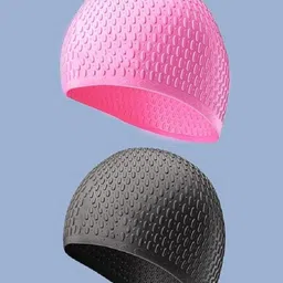 EL REGALO 2-Pcs Textured Swim Cap-13