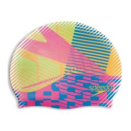 Speedo Unisex Digital Printed Snag free Silicon Swim Cap-28