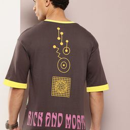 Kook N Keech Men Typography Printed Drop-Shoulder Sleeves T-shirt-image-43