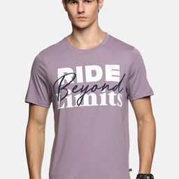 The Roadster Lifestyle Co Ride Beyond Limit Printed Cotton T-Shirt-image-34