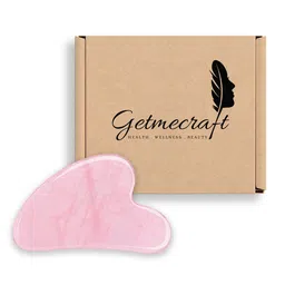 Getmecraft High Quality Rose Quartz Gua Sha Facial Massage Tool - Pink-19