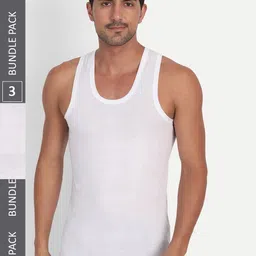 T.T. Men Pack Of 3 Softy Pure Cotton Undershirts Vest - SOFTY_RN_PO3_WHT_80-image-46