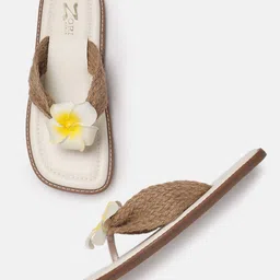 ZORI WORLD Women Floral Open Toe Flats-image-32