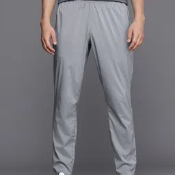 ASICS Men Men Grey Solid Mid-Rise Zip Bottom Woven Running Track Pants-image-25